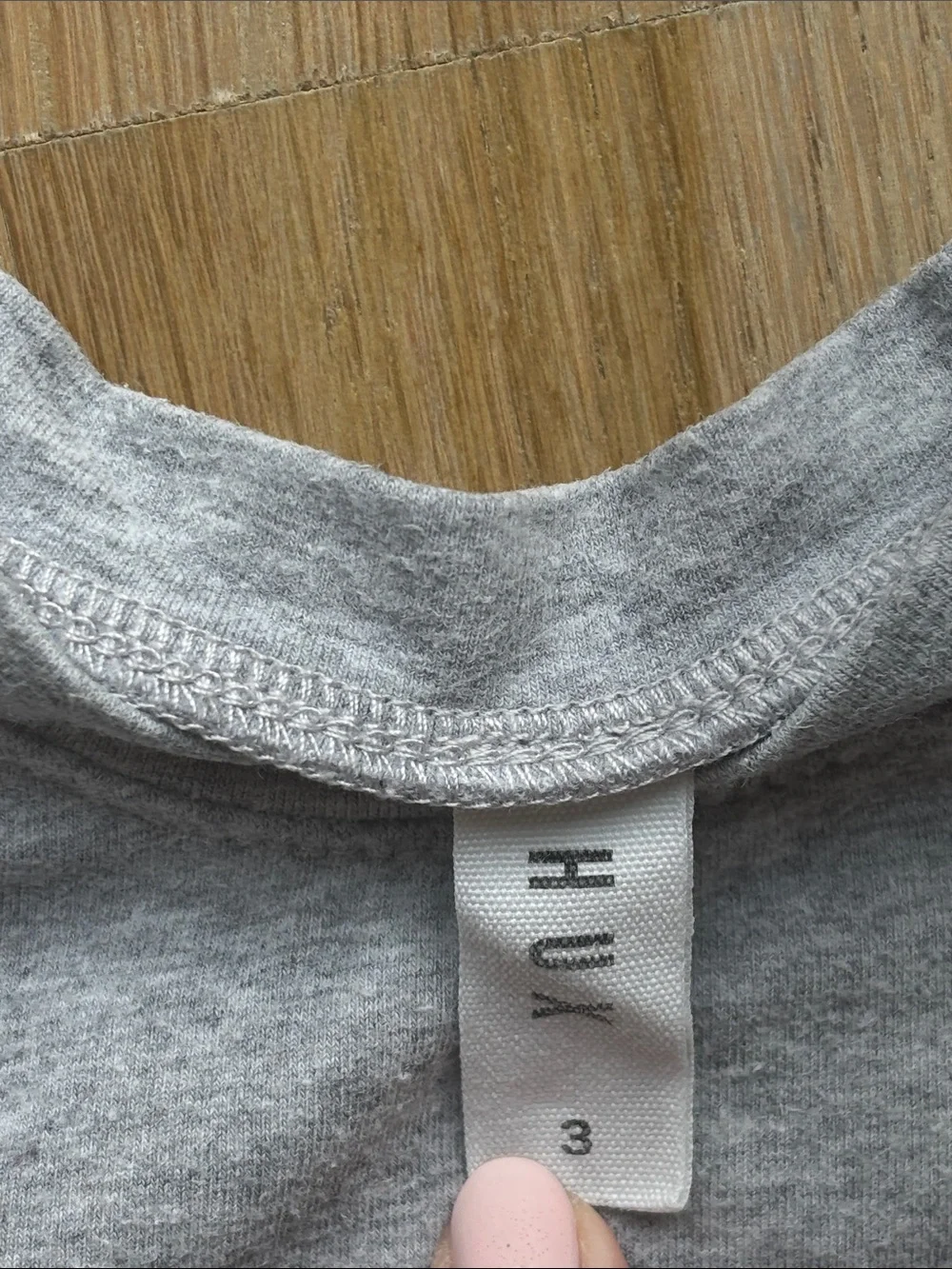 Huxbaby Grey Long-Sleeve Tee with Bear Basketball Graphic